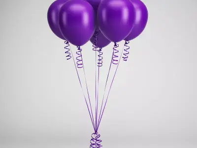 Party Baloons 06 3D model