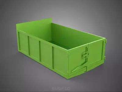 TRUCK BED DUMP BODY BOX CONTAINER BIN CARGO VEHICLE PICKUP CAR 3D model