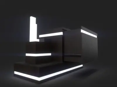 Nightstand Lampshade Free 3D model