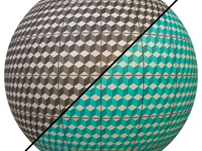 tile patterned 144-seamless-4k-pbr  3D model