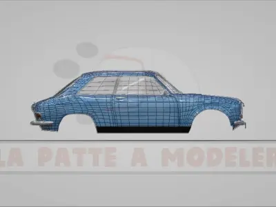 Peugeot 204 LPAM 3D model