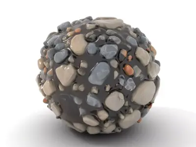 Pebble Stone Texture model pack Texture