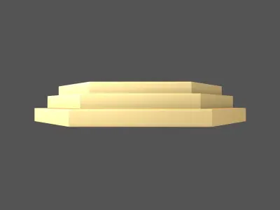 Podium Stage v3 003 Low-poly 3D model