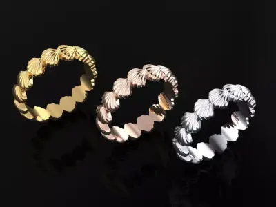 Shell Ring 3D print model