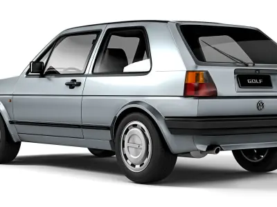 Volkswagen Golf II 3-door 1983 3D model