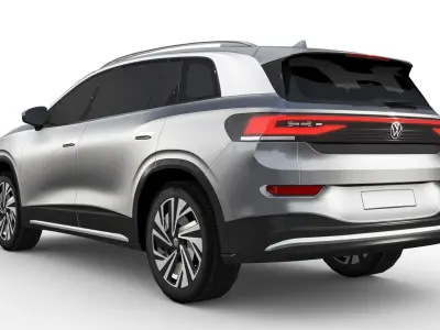 Volkswagen ID6 2023 Low-poly 3D model