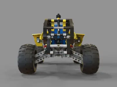Lego buggy 3D model