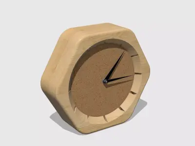 Printable decorative desk clock 3D print model