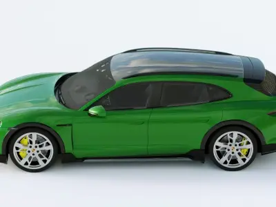 Porsche Taycan Turbo S 2021 3D model