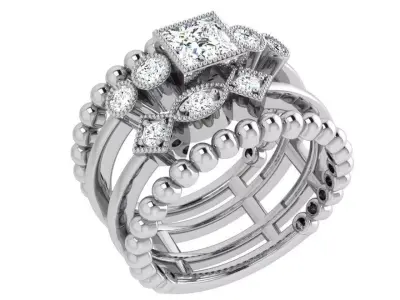 Diamond Ring 3807 3D print model