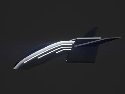 3DP Spaceships Collection - The Altam Low-poly 3D model