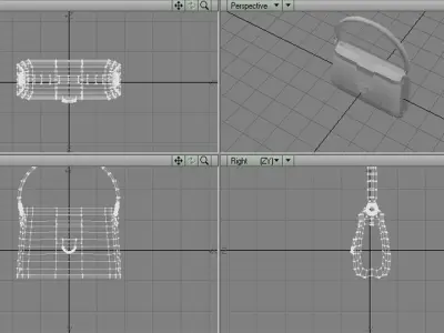 Handbag - Type 1 3D model