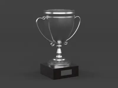 Trophy Cups 3D model 8