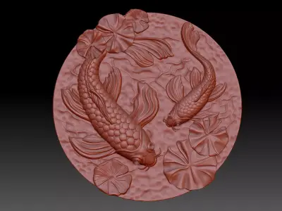 Fish panel  3D print model