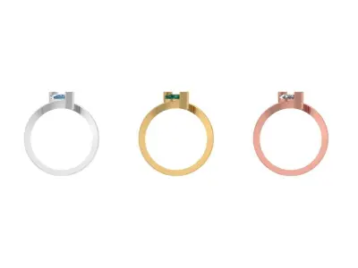 Engagement Ring Free 3D print model 8