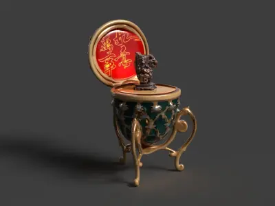 Faberge egg  Low-poly 3D model