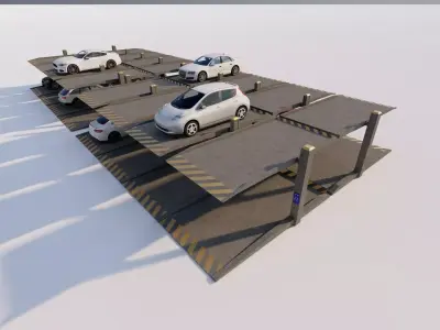 Parking-Parking Lot 3D model