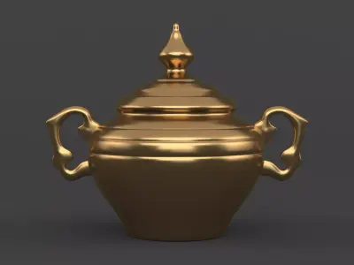 Golden Vase Free 3D model purchase