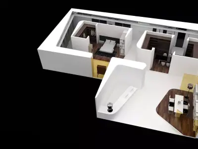 Exhibition - Area - 18X15-3DMAX2009-02 3D model