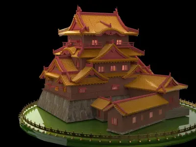 Chinese ancient house  3D model