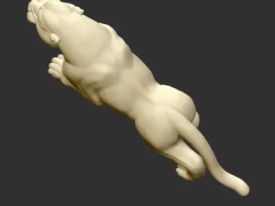leopard lion 3D print model