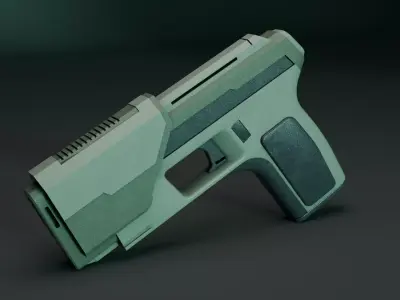Sci Fi Gun Free low-poly 3D model