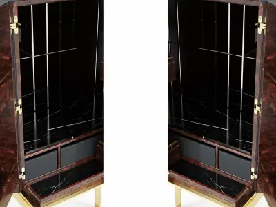 Luxxu Lloyd Bar Cabinet 3d 3D model
