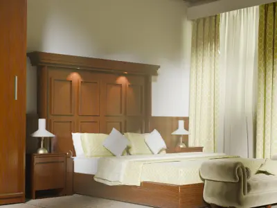 Ethnic High Poly 3D Bedroom Handmade and Free Assets 3D model