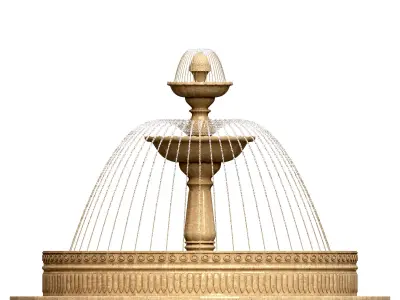 Classic Garden Fountain - Water Feature 3D model