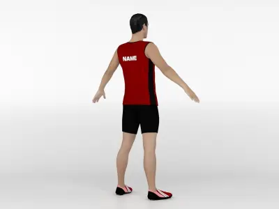 Athletic Runner 03 3D model
