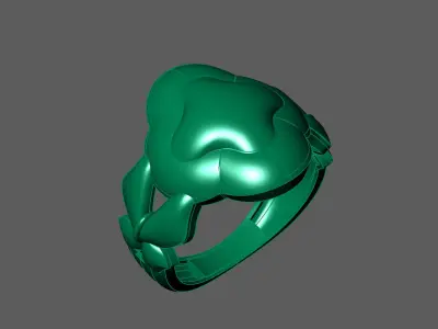 Plain Ring Women Ready STL 3DM Models Womens Rings 3D models 3D print model 66