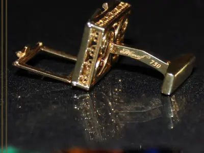 Cufflinks MAGIC BOX 3D print model