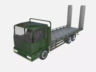 platform truck Low-poly 3D model purchase