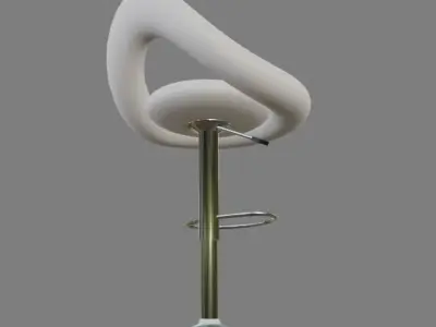 White chair Free 3D model