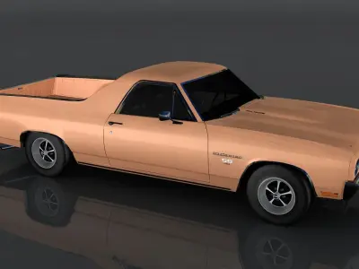 Chevrolet El Camino SS Low-poly 3D model