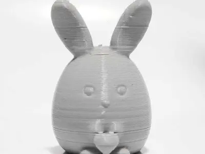Cute Heart Bunny - Valentine Day 3D print model