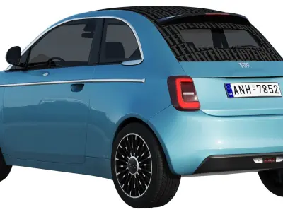 Fiat 500 la Prima 2021 3D model