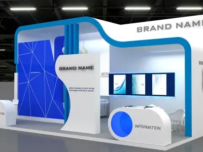 3d model exhibition booth 3D model get