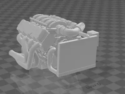 LS V8 engine 3D print model