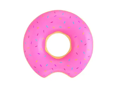 Swimming Ring Donut 3D model