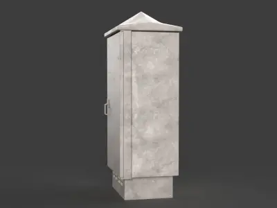 Electrical Box Low-poly 3D model get