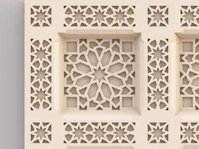 Classic Islamic Ceiling 001 3D model