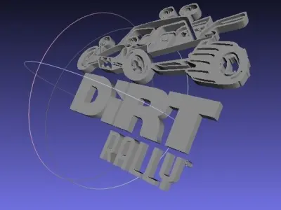 Dirt Rally 3D Logo Animation Free 3D print model