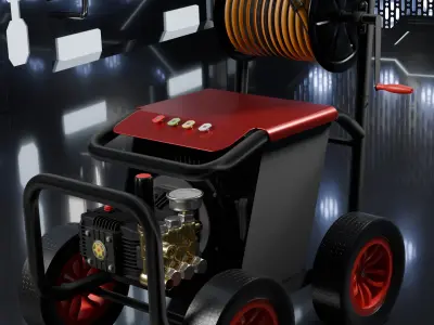 Car washing machine High Pressure Washer 3D model