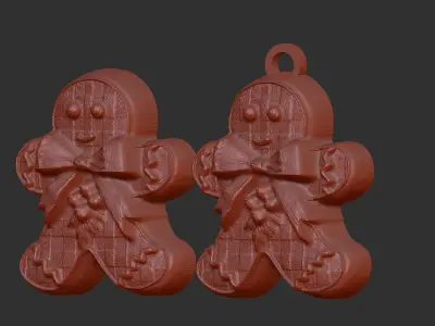 christmas cookie decor  3D print model
