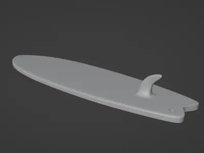 Finger Surfboard 3D print model