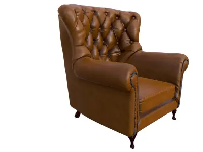 Sofa Chair  Low-poly 3D model