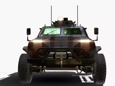 PREDADOR 4X4 BOPE Low-poly 3D model