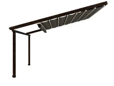 Motorized Pergola 5 rust 2 3D model