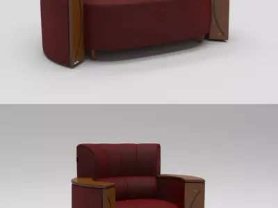 Cafelyn Sofa 3D model